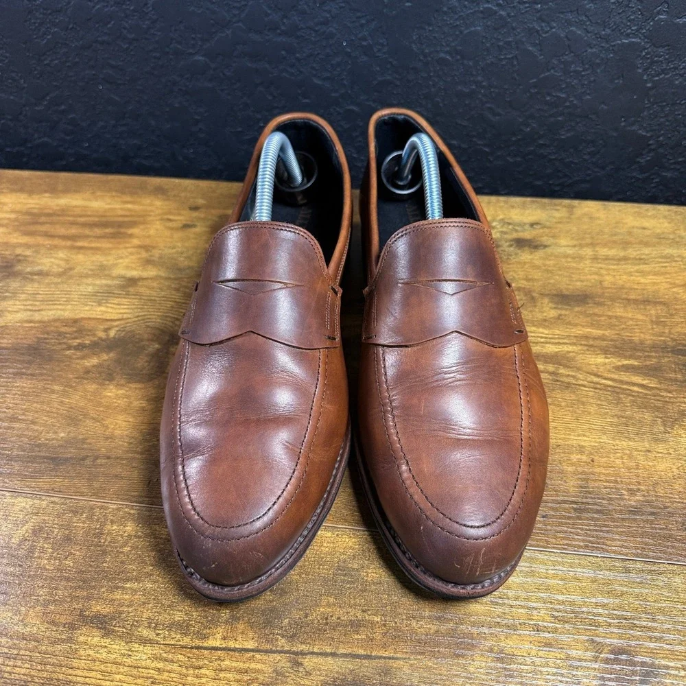 Allen Edmonds Wooster Street 2289 Brown Leather Penny Loafers Mens 9